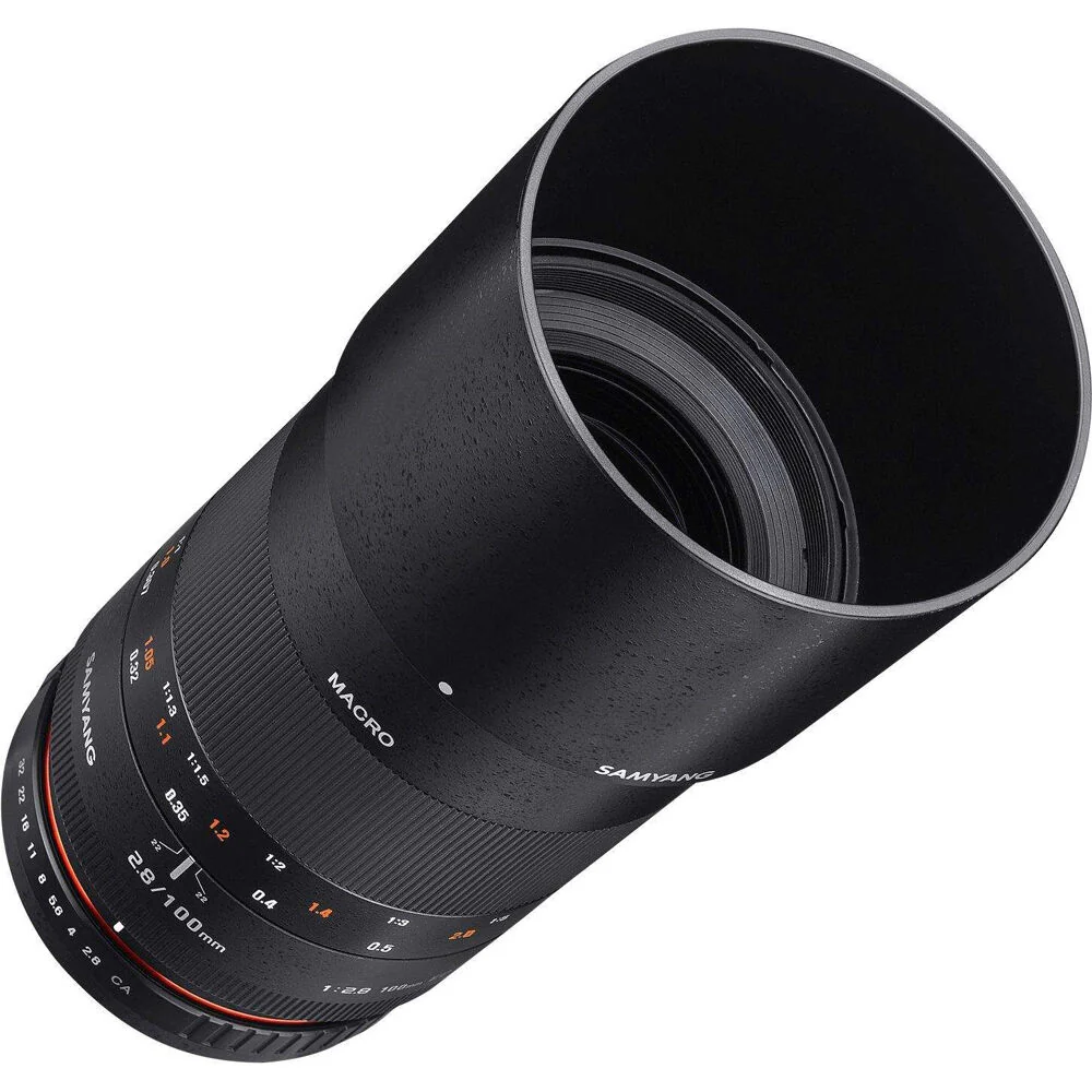 Samyang 100mm F2.8 UMC II Macro Lens For Nikon AE Full Frame (Black) - Image 2