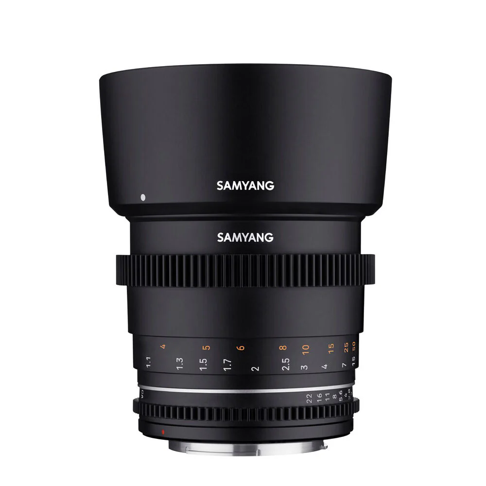 Samyang 85mm T1.5 MK2 VDSLR Lens For Canon EF Full Frame (Black) - Image 2