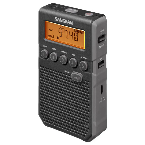 Sangean DT-800 Pocket Radio - Black - Image 2