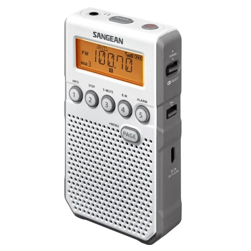 Sangean DT-800 Pocket Radio - White - Image 2