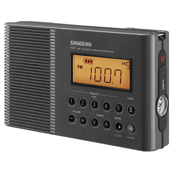 Sangean H-201DG AM/FM WP Radio - Dark Grey - Image 2