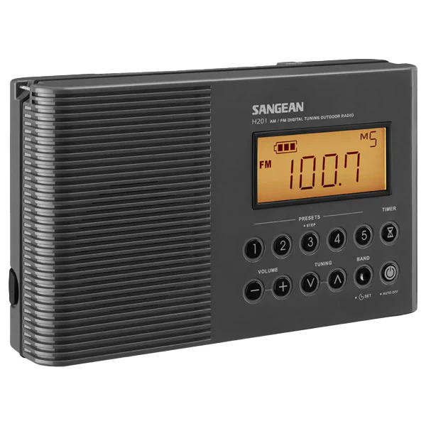 Sangean H-201DG AM/FM WP Radio - Dark Grey - Image 3