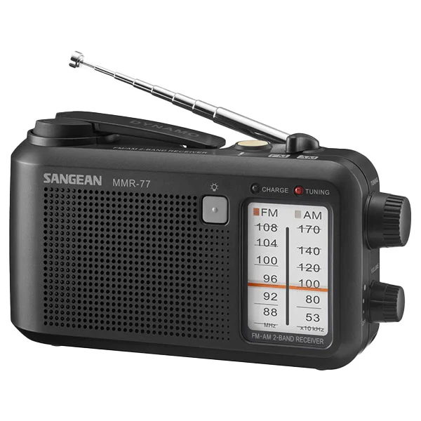 Sangean MMR-77 AM/FM Multi Powered Radio - Black - Image 2