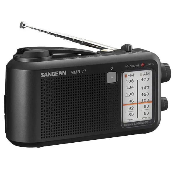 Sangean MMR-77 AM/FM Multi Powered Radio - Black - Image 3