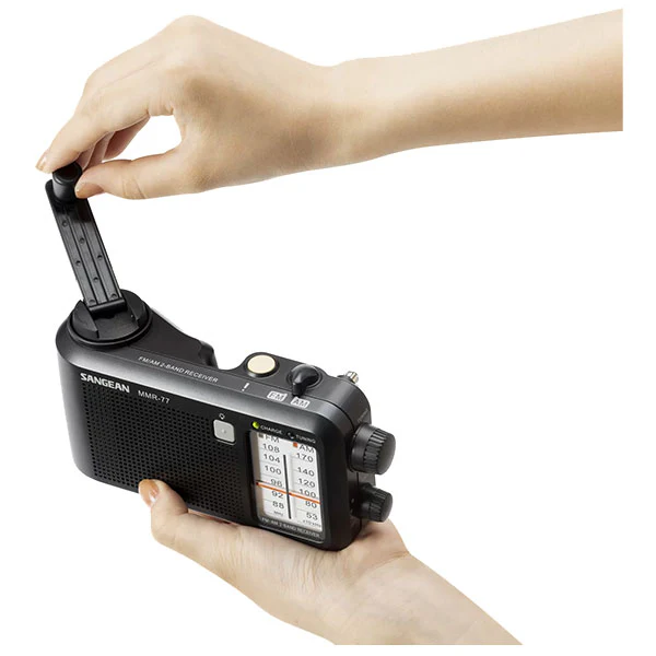 Sangean MMR-77 AM/FM Multi Powered Radio - Black - Image 5