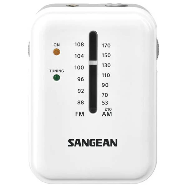 Sangean SR-32 FM / AM Hand Held Receiver - White / Grey - Image 2