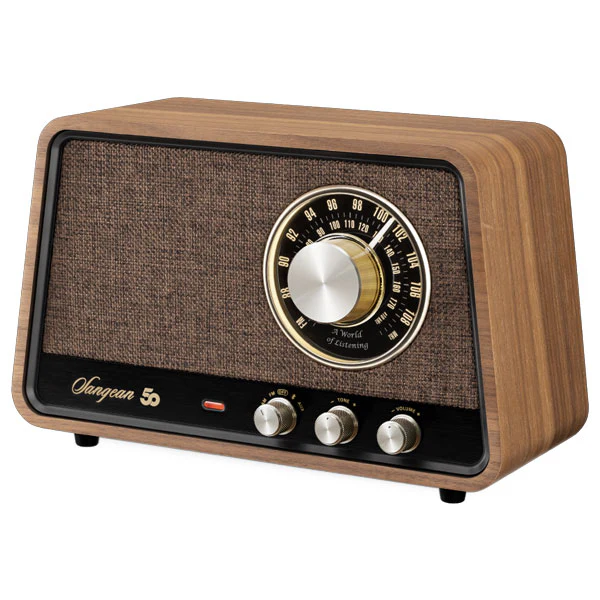 Sangean WR-101 AM/FM/BT Radio - Vintage Walnut - Image 2