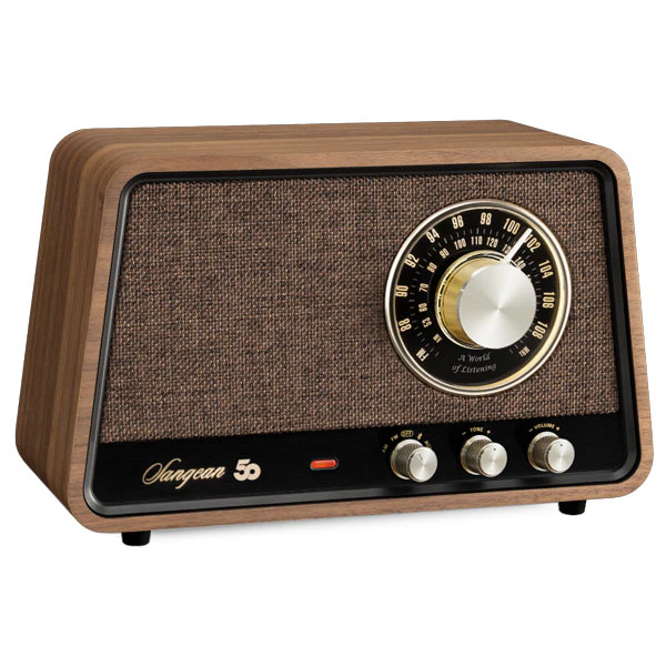 Sangean WR-101 AM/FM/BT Radio - Vintage Walnut - Image 4