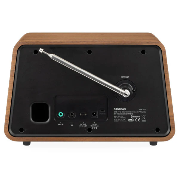 Sangean WR-201D DAB/FM Radio - Vintage Walnut - Image 5