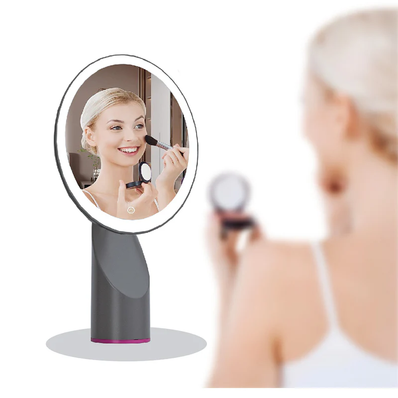 Sansai 21.5cm LED Lighted 600mAh Rechargable Makeup Mirror - Image 3