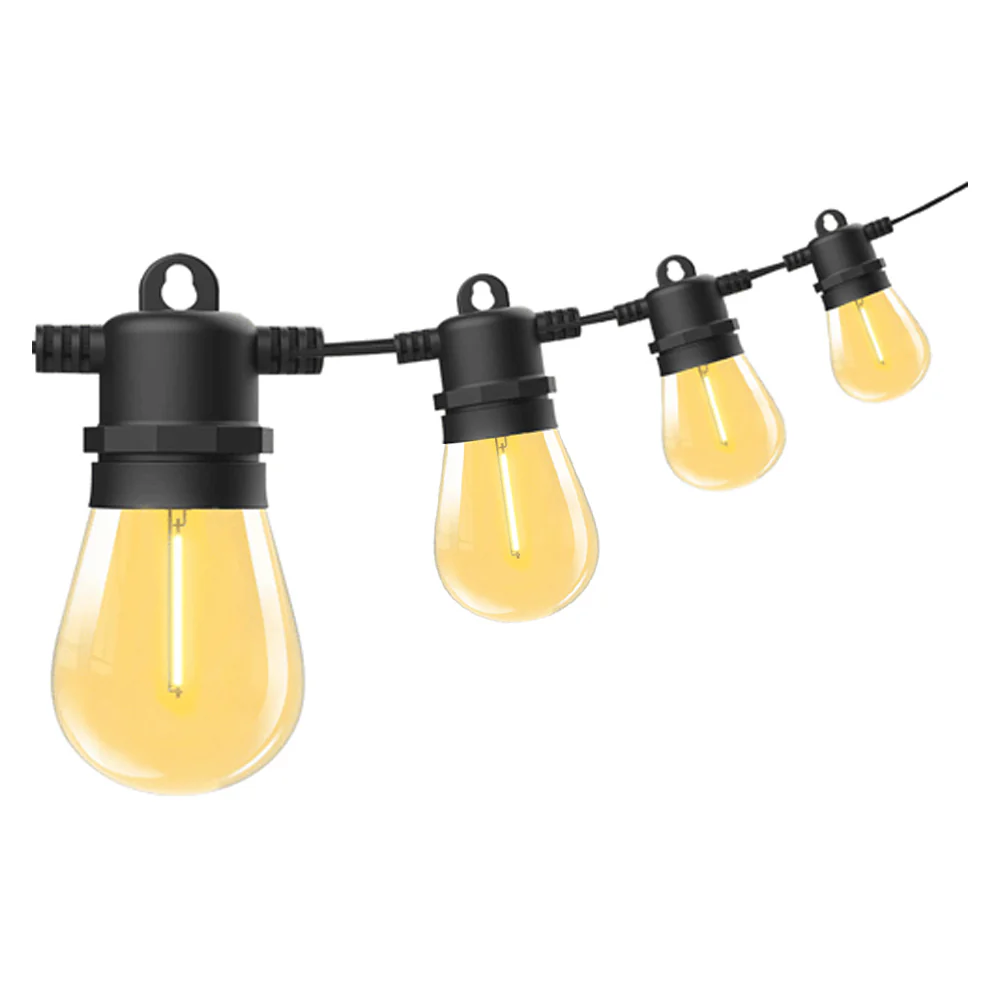Sansai 23m 20 Bulb LED Festoon Outdoor String Lights (Warm White) - Image 2