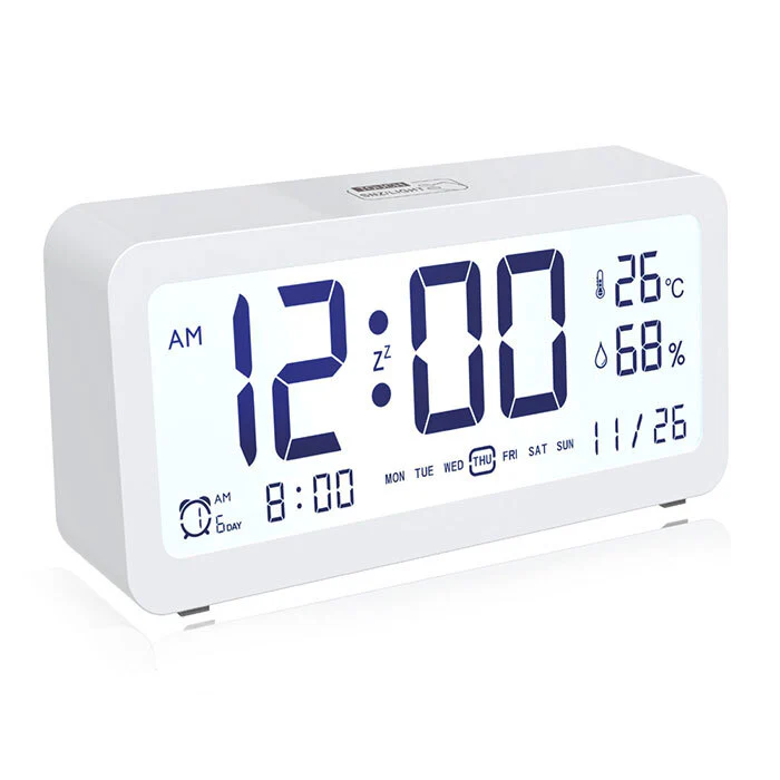 Sansai 5.2" LED LCD Digital Display Clock with Date & Temperature (12/24h) - Image 3