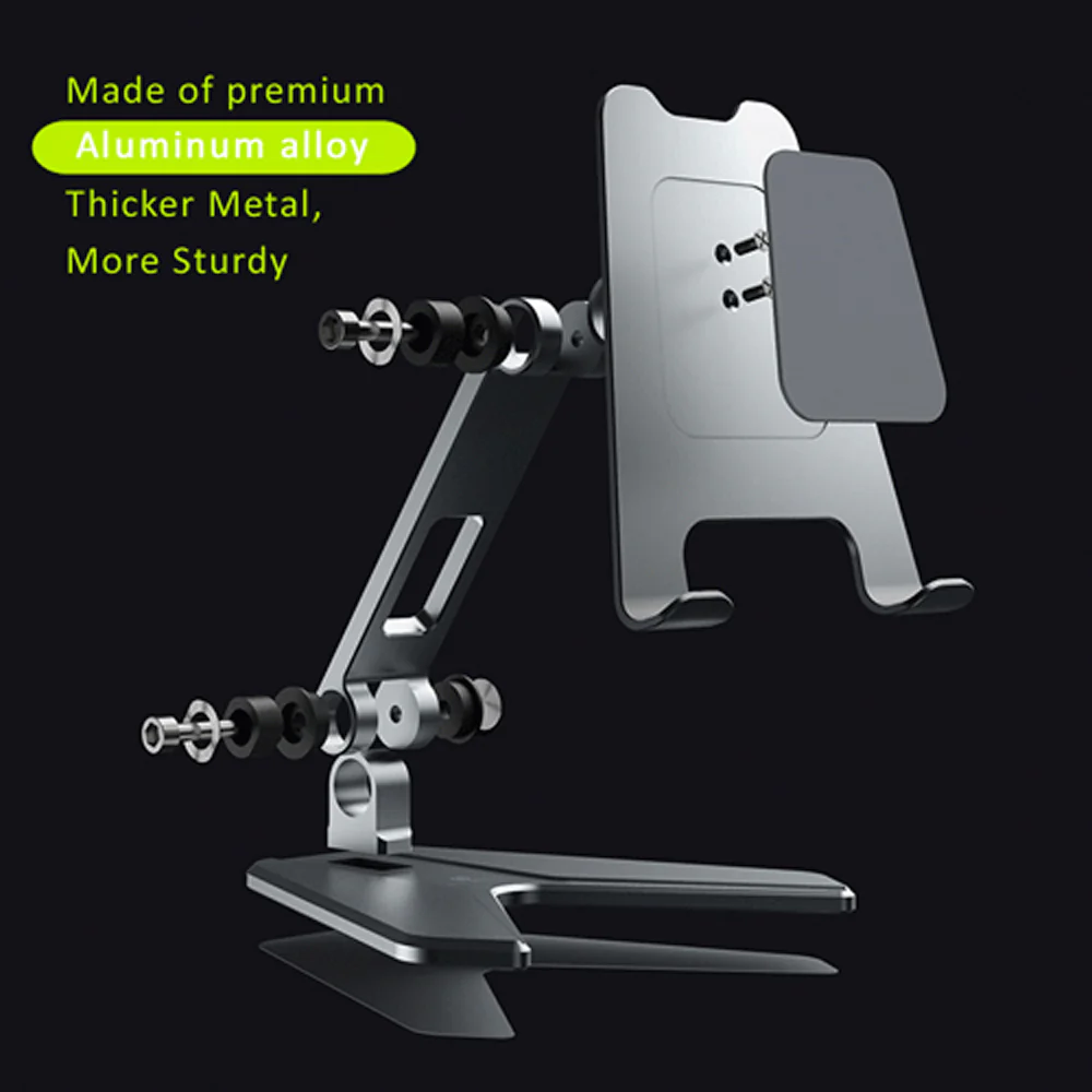 Sansai Aluminium Alloy Tablet & Phone Stand for Up to 1.5kg (Grey) - Image 3