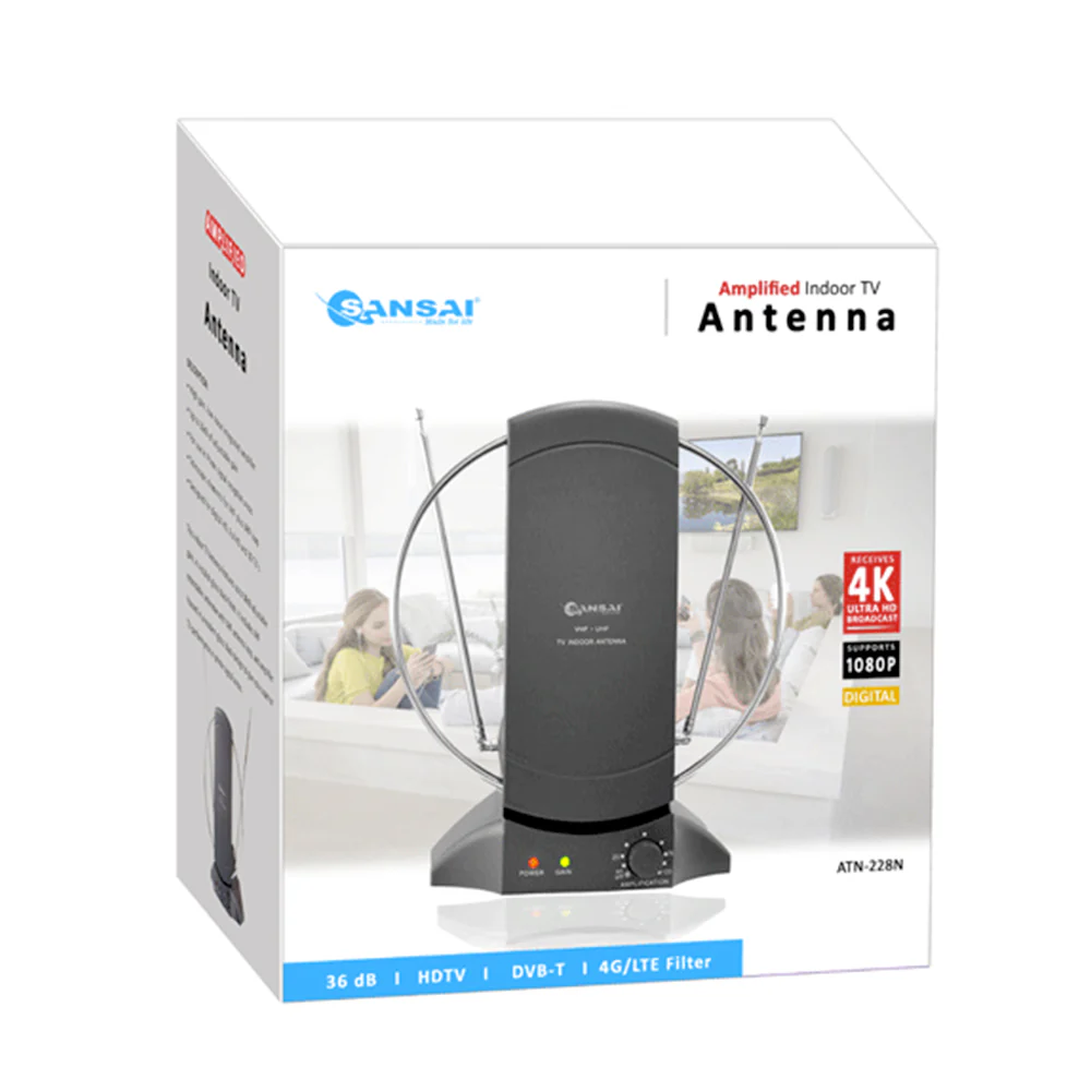 Sansai Amplified Indoor TV Antenna - Image 2