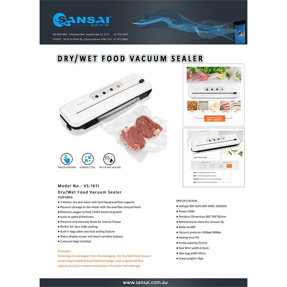 Sansai Electric Vacuum Sealer - Image 7