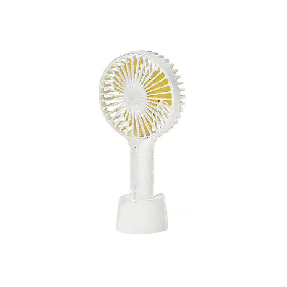 Sansai Fan 22x10cm Portable USB Rechargeable (White) - Image 3