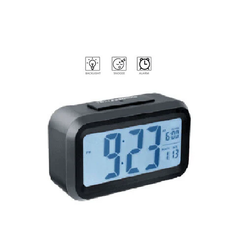 Sansai LCD Alarm Clock (Black) - Image 2