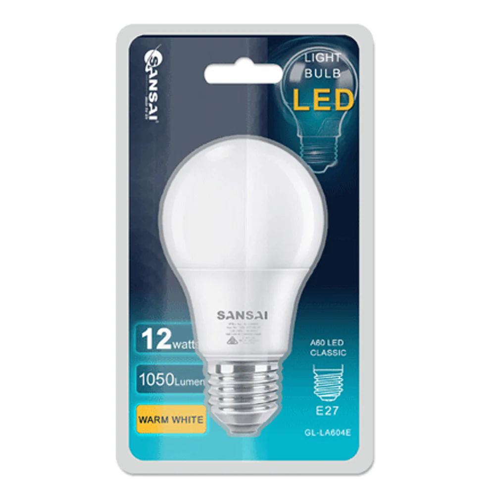 Sansai LED Light Bulb A60 12W E27 (Warm White) - Image 2