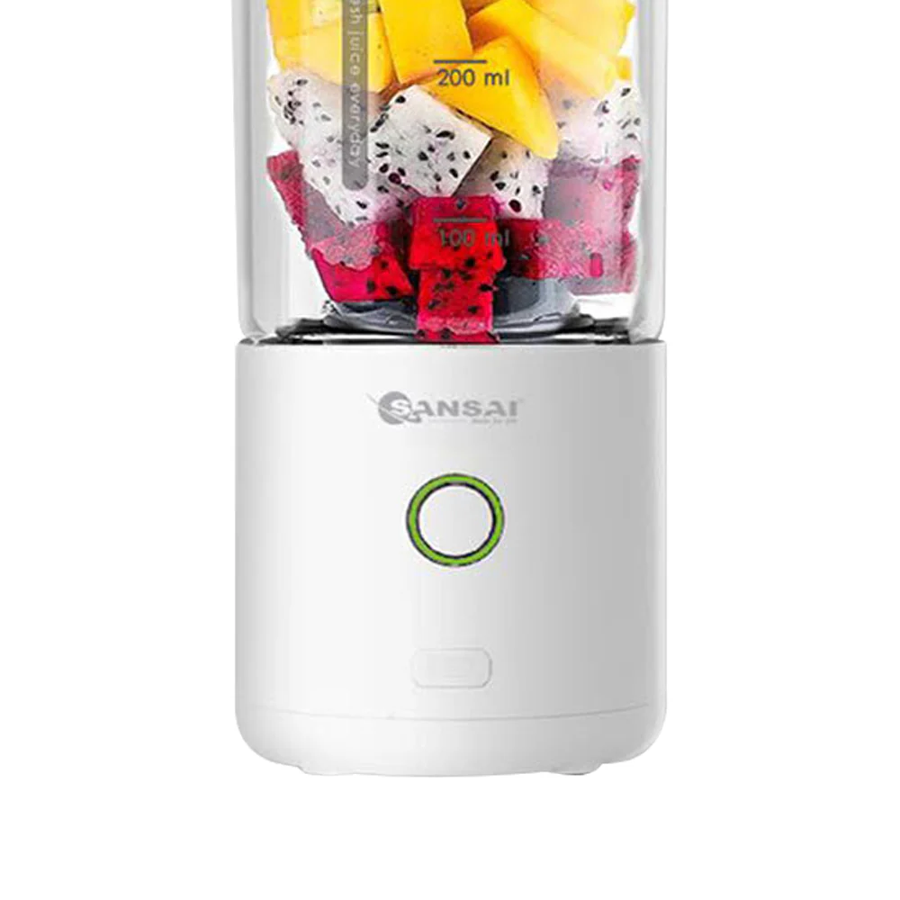 Sansai Portable Rechargeable Blender 470ml (White) - Image 3