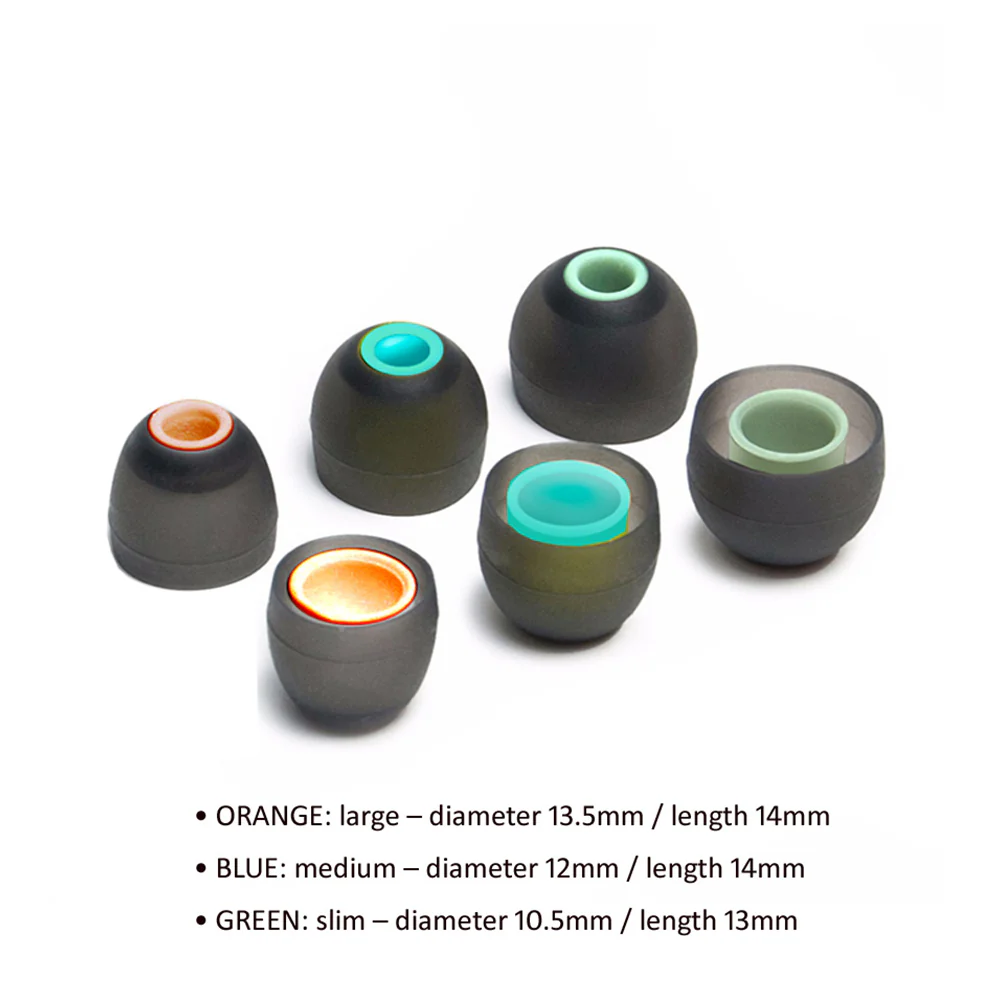 Sansai Replacement Silicone Ear Tips in Multi Size Pack (S/M/L) - Image 2
