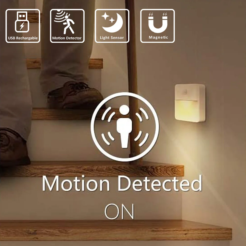 Sansai Slimline Motion Sensor Rechargeable Night Light - Image 2