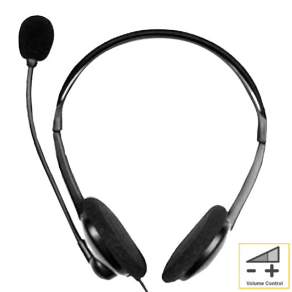 Sansai Stereo 3.5mm Headset Headphones w/ Microphone for Computer PC Gaming - Image 2