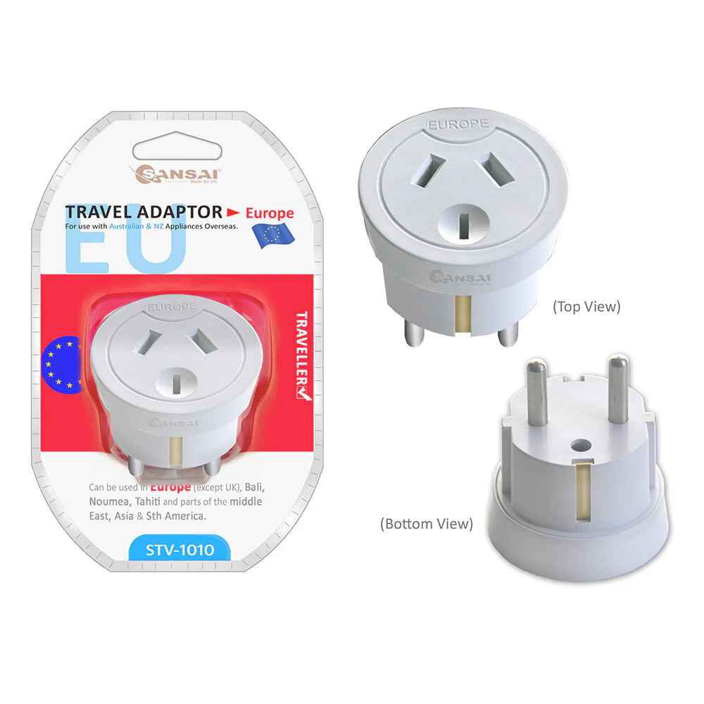 Sansai Travel Adapter AU/NZ Socket to Asia EU Middle East Plug - Image 2