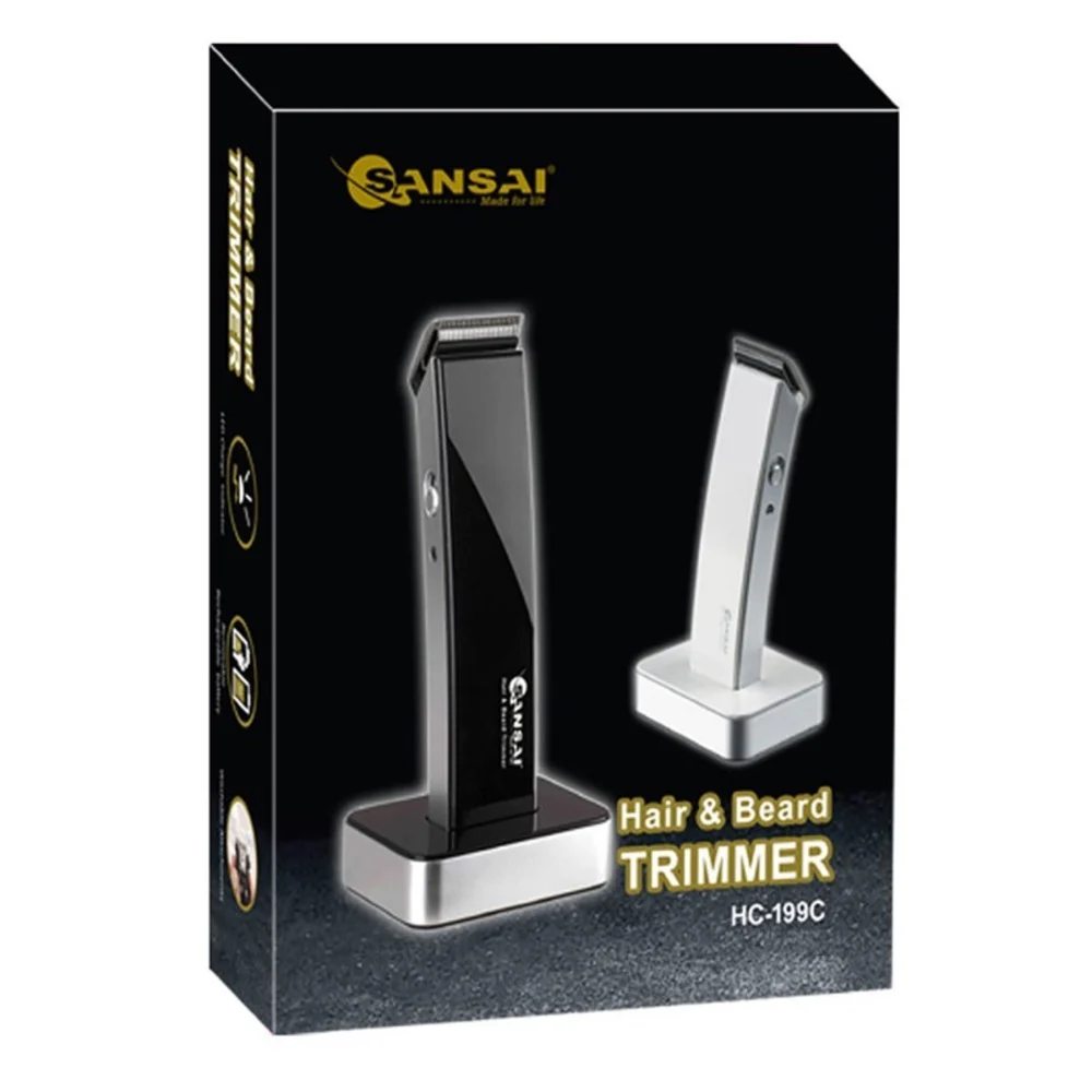 Sansai White Cordless Professional Hair and Beard Trimmer - Image 2