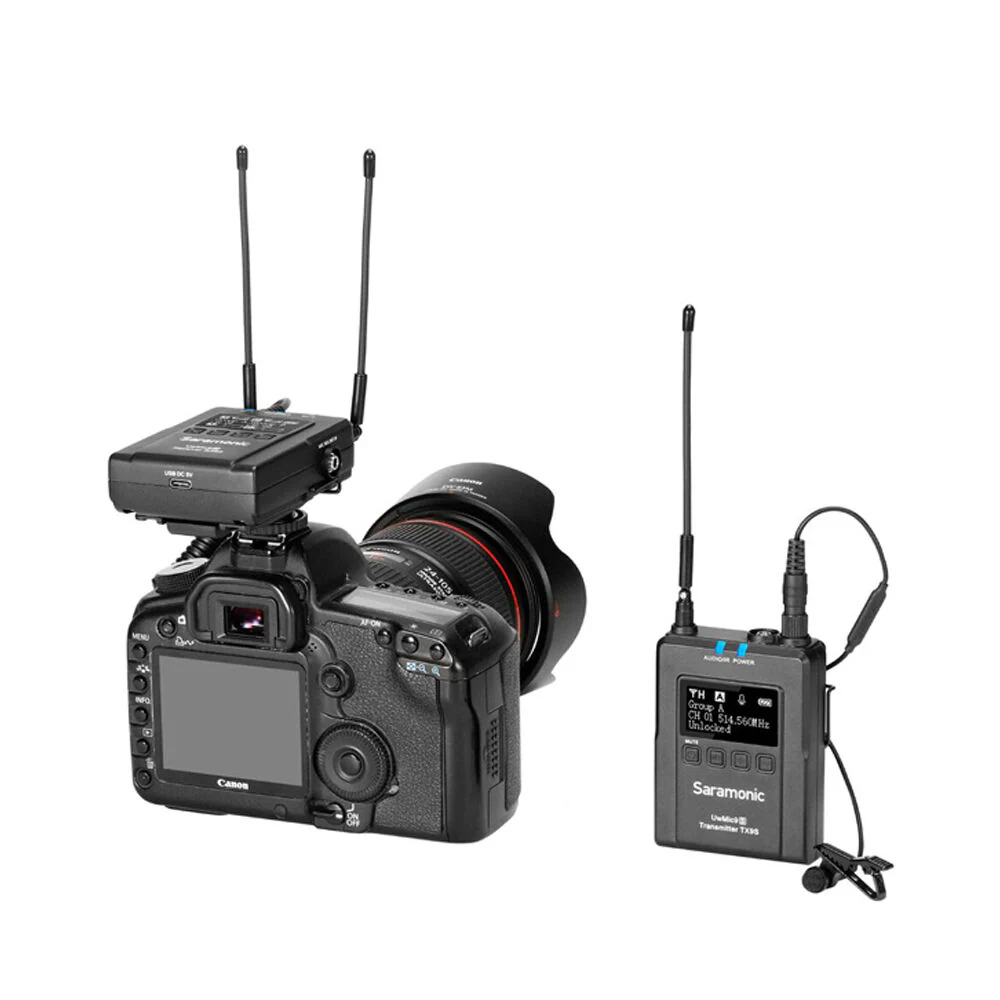 Saramonic UHF Wireless Lavalier Mic System (2-Piece Kit) - Image 2
