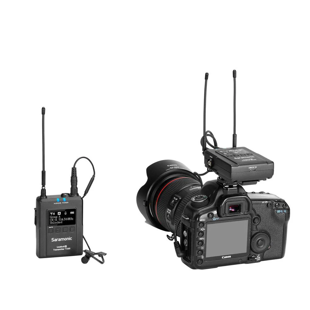 Saramonic UHF Wireless Lavalier Mic System (2-Piece Kit) - Image 3