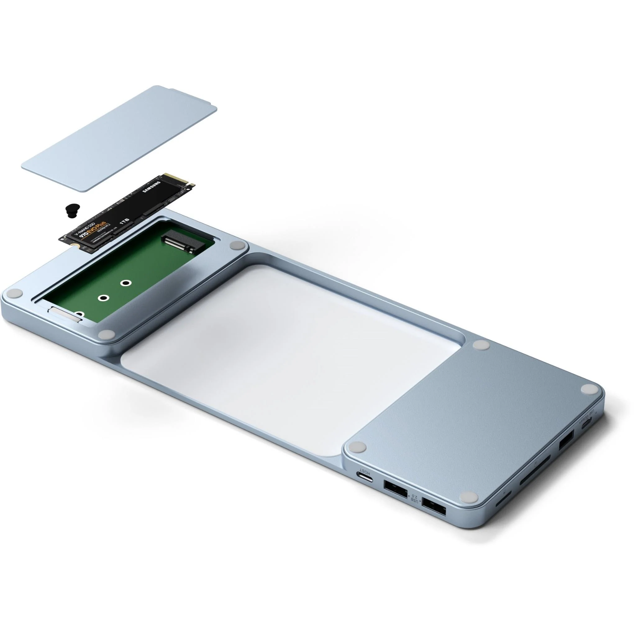 Satechi USB-C Slim Dock for 24" iMac (Blue) - Image 3