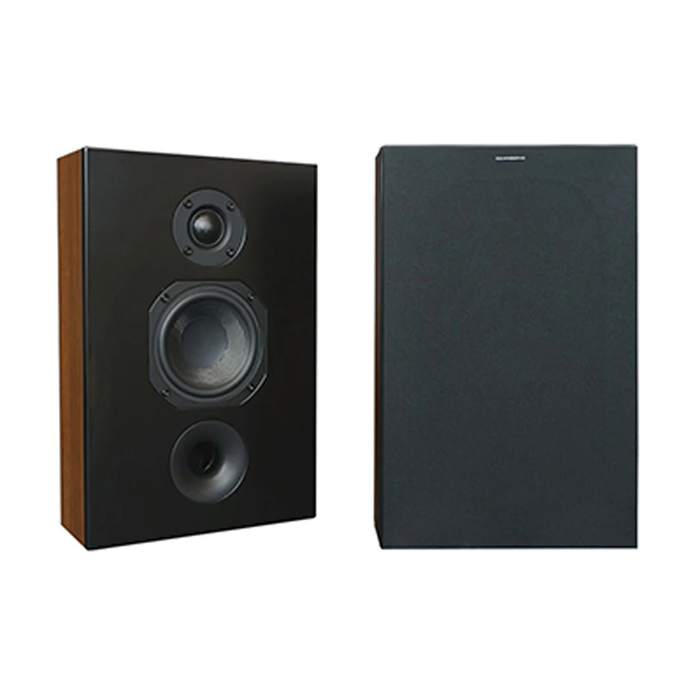 Scansonic HD 2-Pieces L Series On-Wall Home Speakers 120W (Walnut) - Image 4