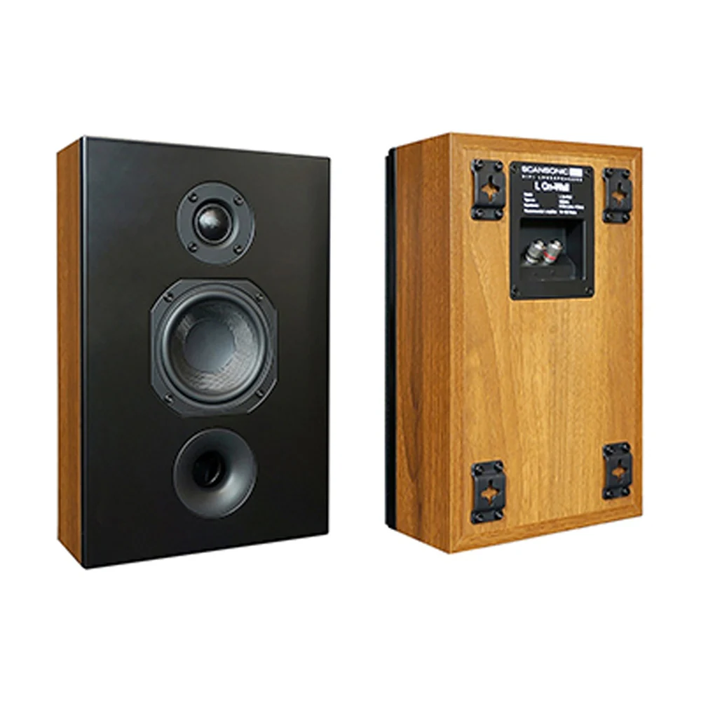 Scansonic HD 2-Pieces L Series On-Wall Home Speakers 120W (Walnut) - Image 5