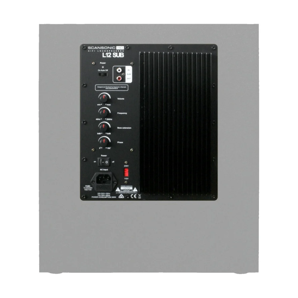 Scansonic HD L12 Series Subwoofer Home Speaker (Black) - Image 5