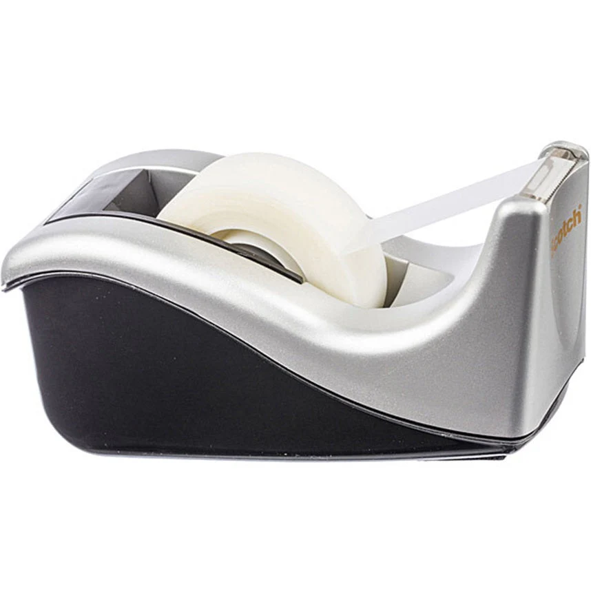 Scotch C60-St Desktop Tape Dispenser Silvertech Silver/Black - Image 3