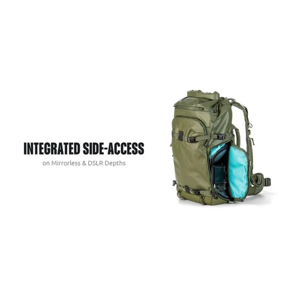 Shimoda Mirrorless Core Unit V2 Medium Camera Bag Organiser Side Access (Grey) - Image 3