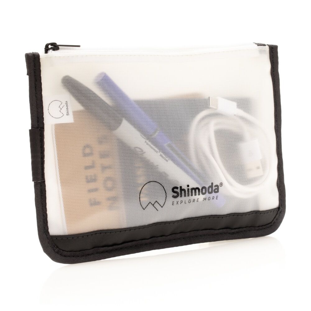 Shimoda Travel Pouch Versatile Accessory Clear Tpu Organiser (Black) - Image 2