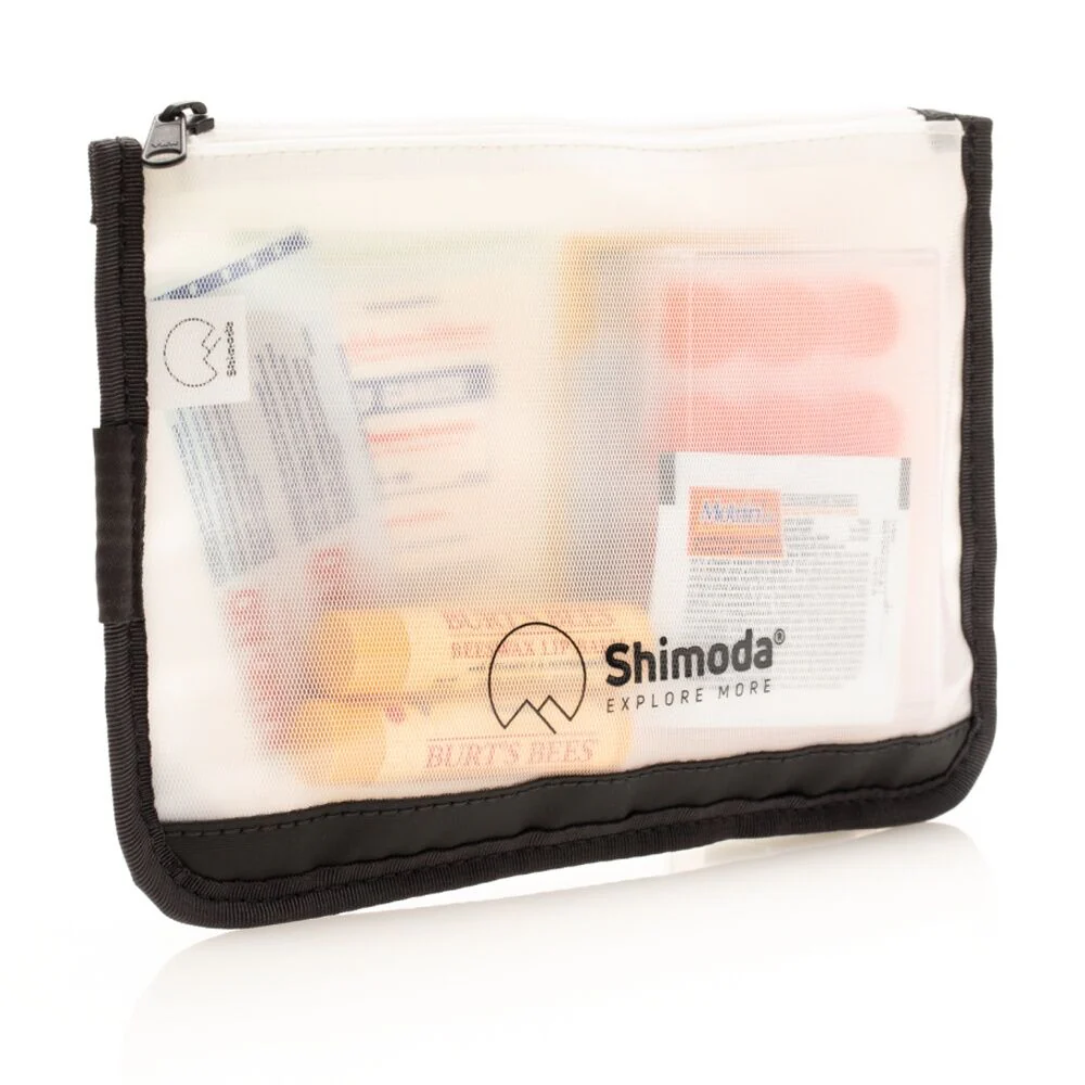 Shimoda Travel Pouch Versatile Accessory Clear Tpu Organiser (Black) - Image 4