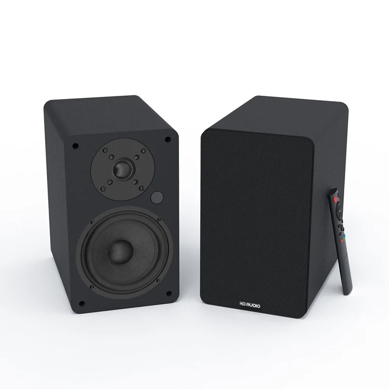 Silcron SLR05 Wireless Active Bookshelf Speakers Set with HDMI ARC - Black - Image 6