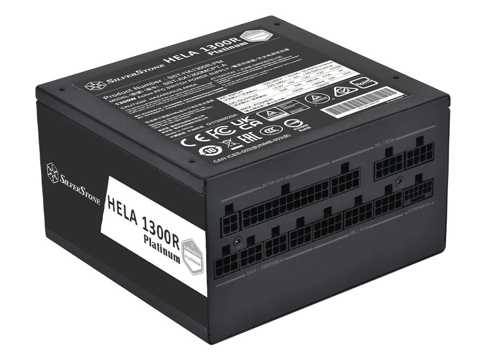 SilverStone HELA Cybenetics Platinum 1300W ATX 3.0 & PCIe 5.0 Full Modular ATX Power Supply - Image 3