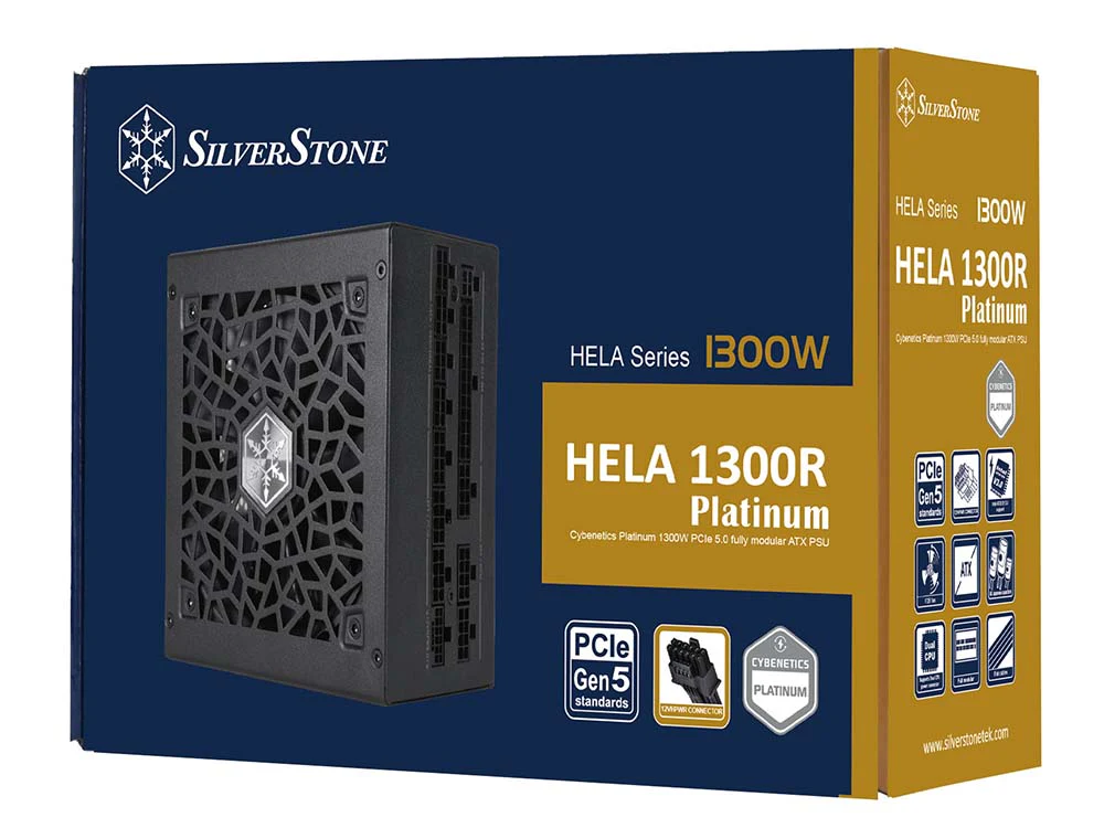 SilverStone HELA Cybenetics Platinum 1300W ATX 3.0 & PCIe 5.0 Full Modular ATX Power Supply - Image 8
