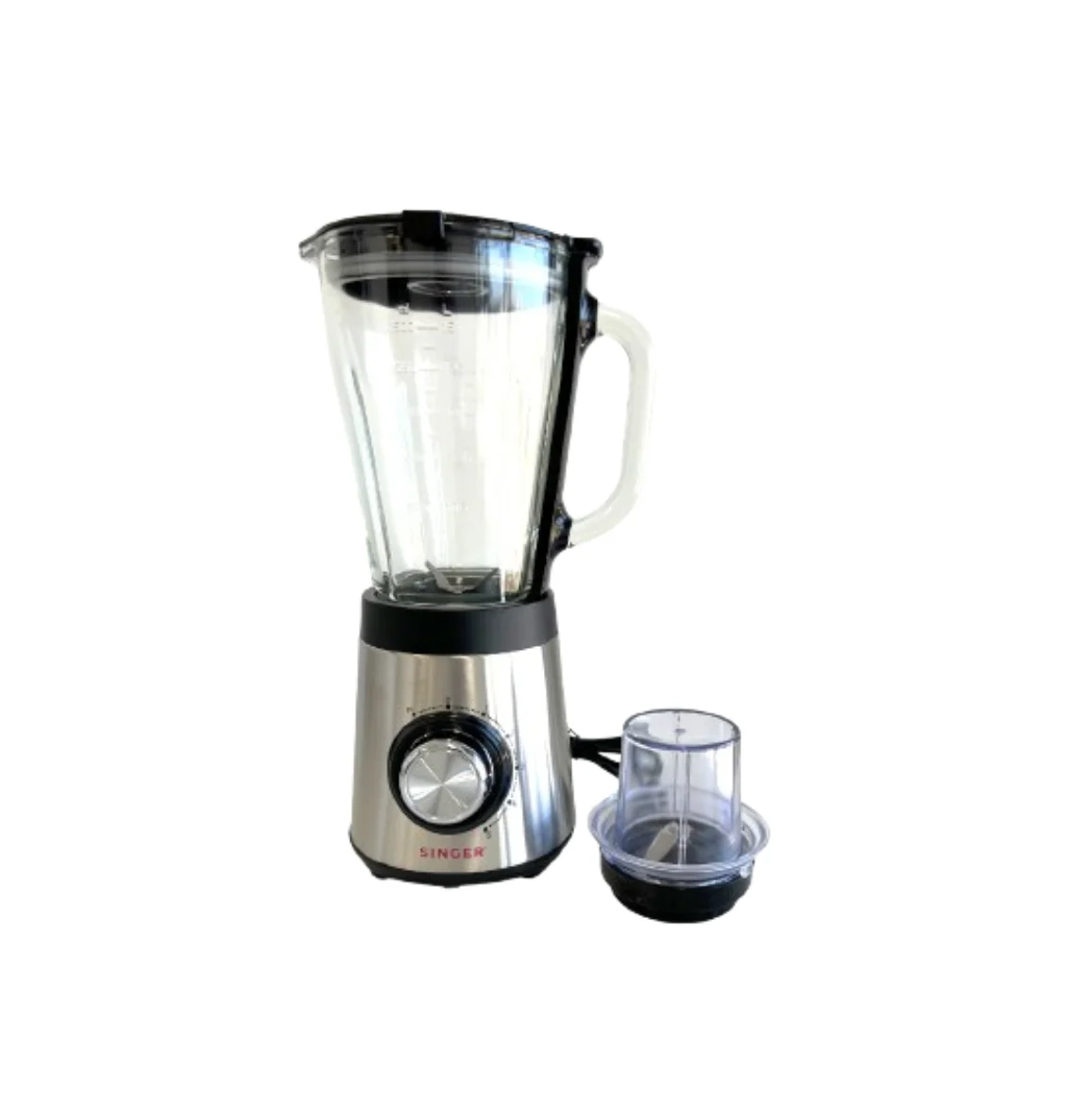 SINGER 1.5 Litre 5-Speed Glass Jar Blender with Pulse Function and Coffee Grinder - Image 2