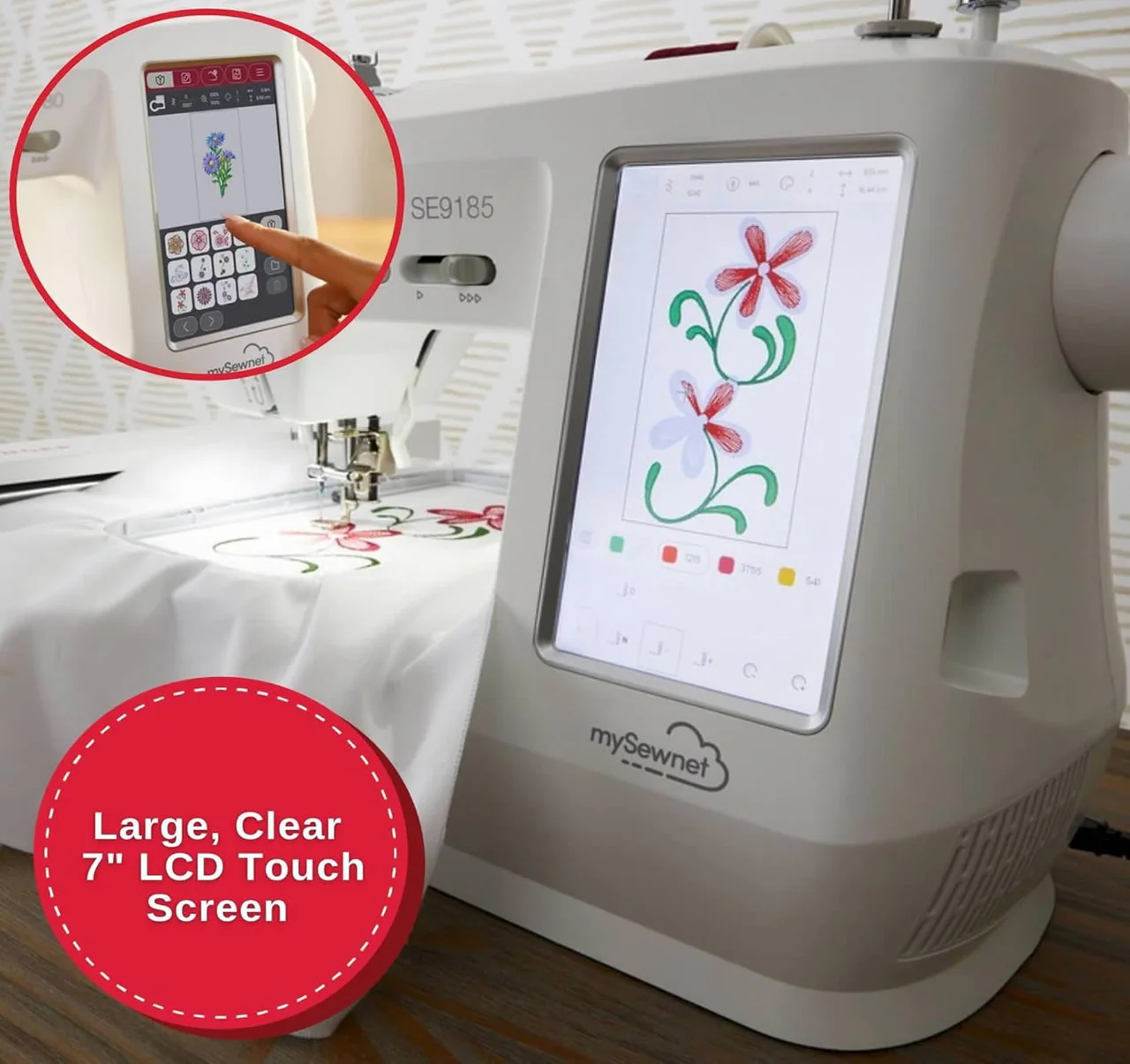 SINGER SE9185 Sewing and Embroidery Machine with WIFI colour touchscreen - Image 5