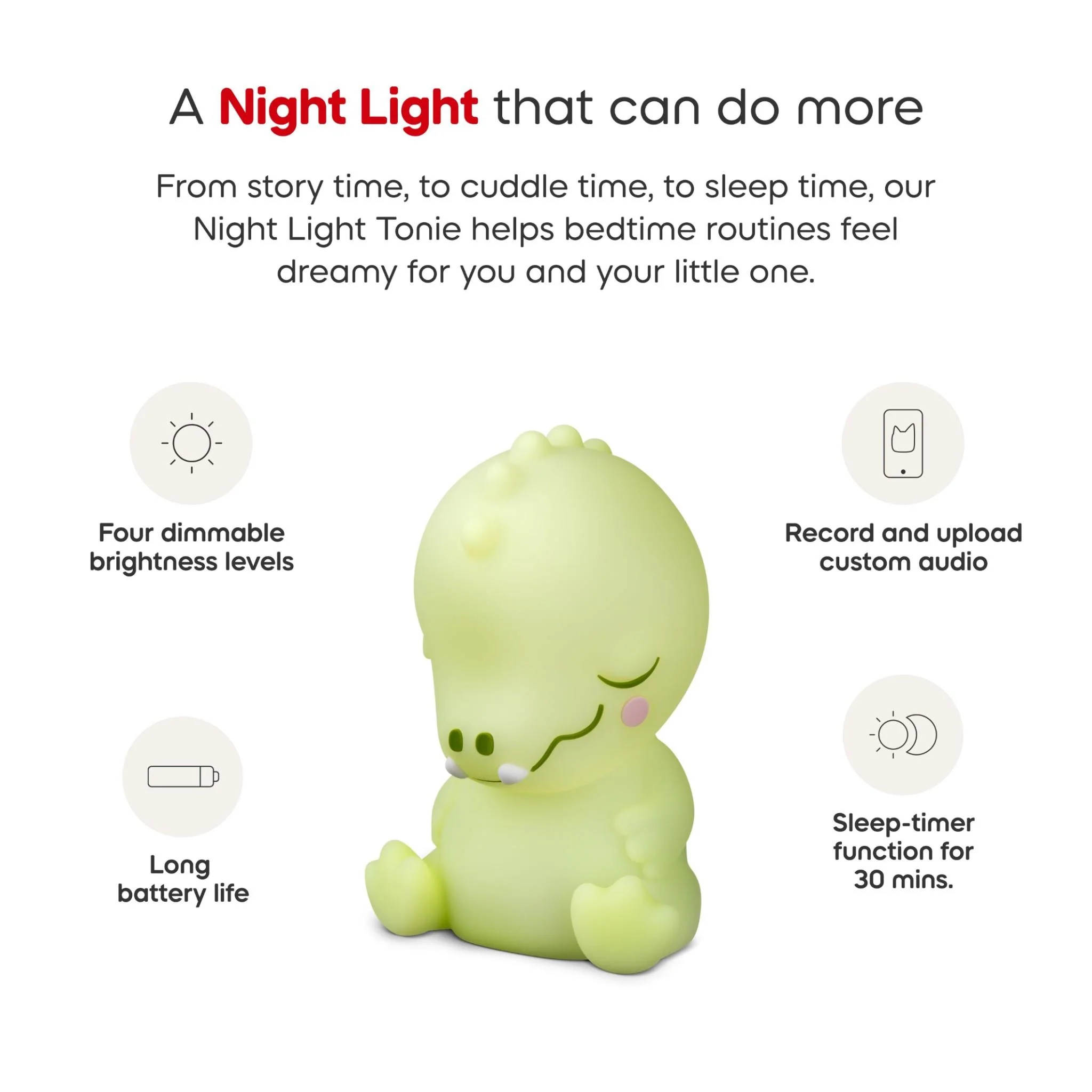 Sleepy Friends - Sleepy Crocodile Night Light Tonies Character - Image 4