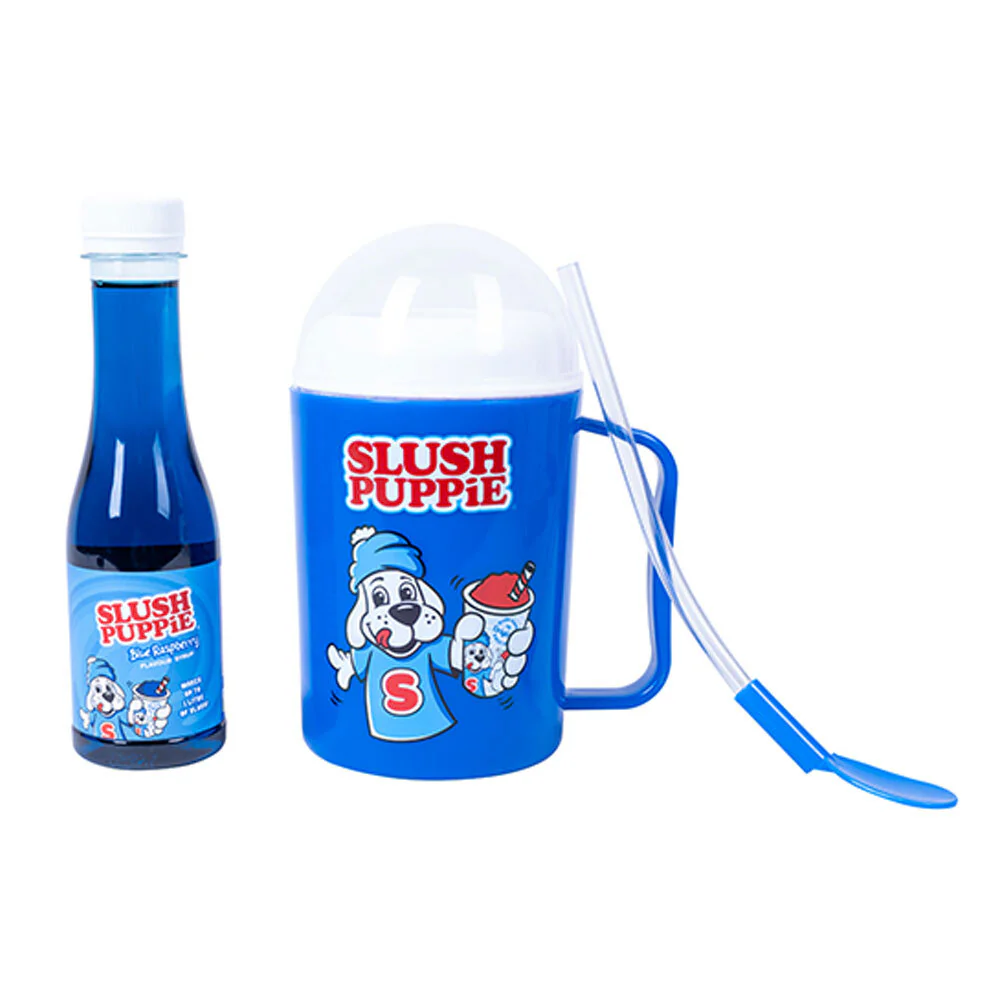 Slush Puppie Making Cup and Blue Raspberry Syrup Set - Image 2