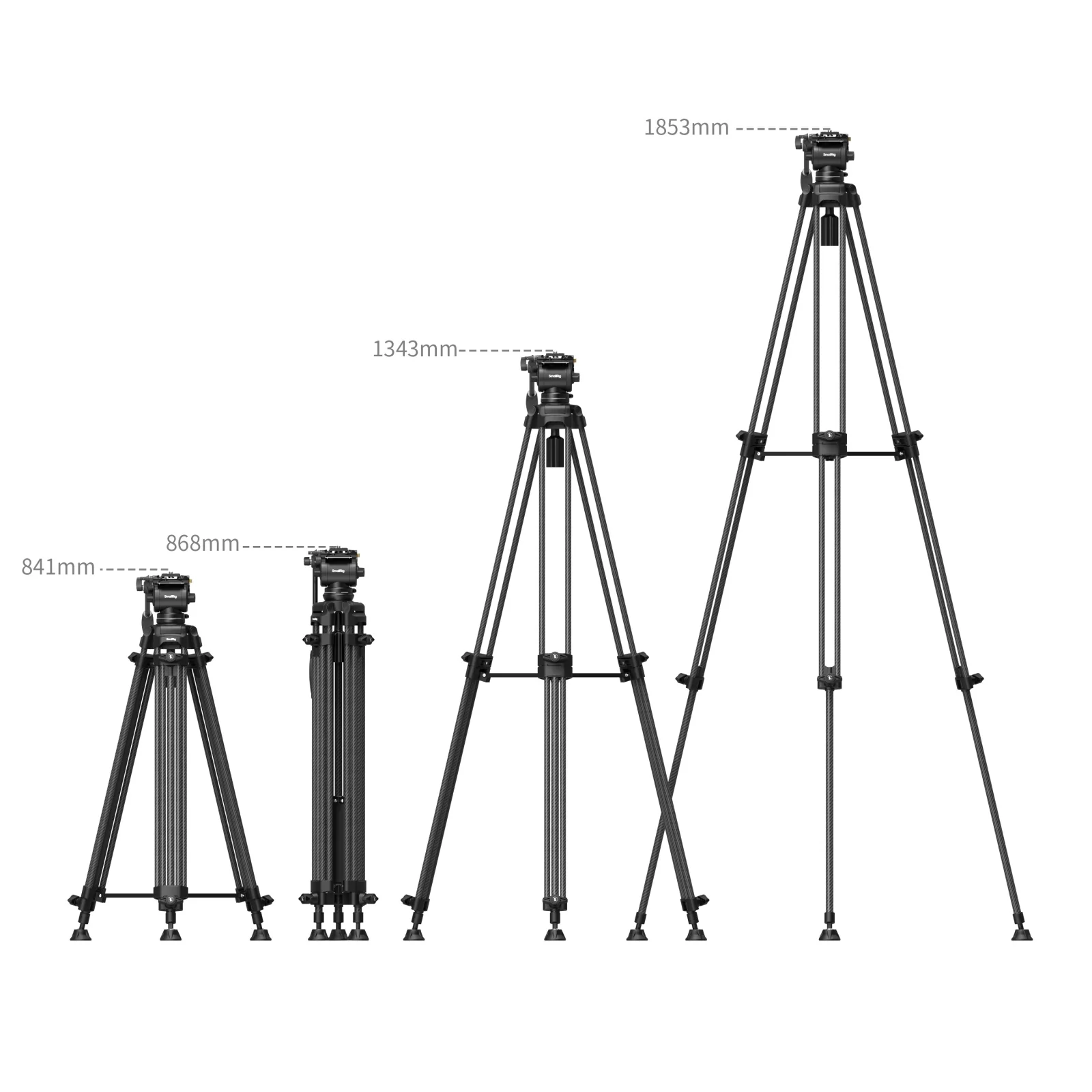 SmallRig AD14 Heavy-Duty Carbon Fiber Tripod 5441 - Image 2