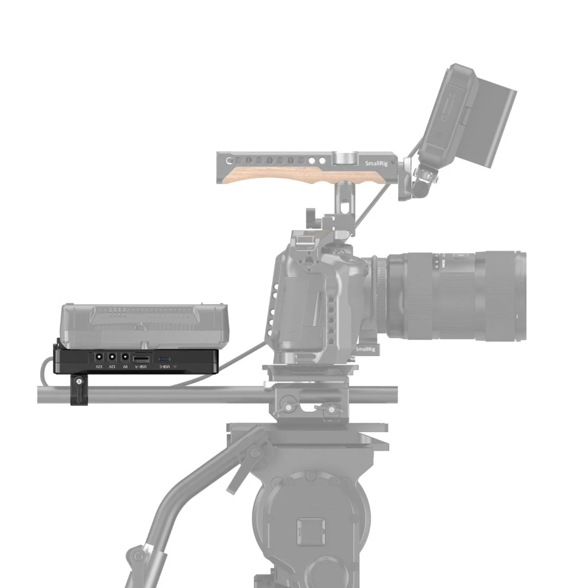 SmallRig Advanced V-Mount Battery Mount Plate with Dual 15mm Rod Clamp 3203B - Image 7
