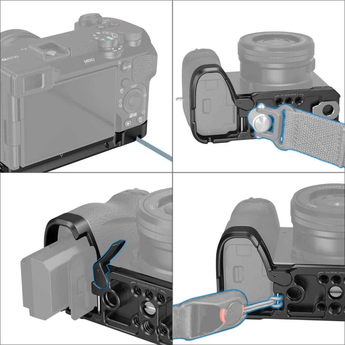 SmallRig Baseplate for Sony Alpha 6700 4338 - Image 4