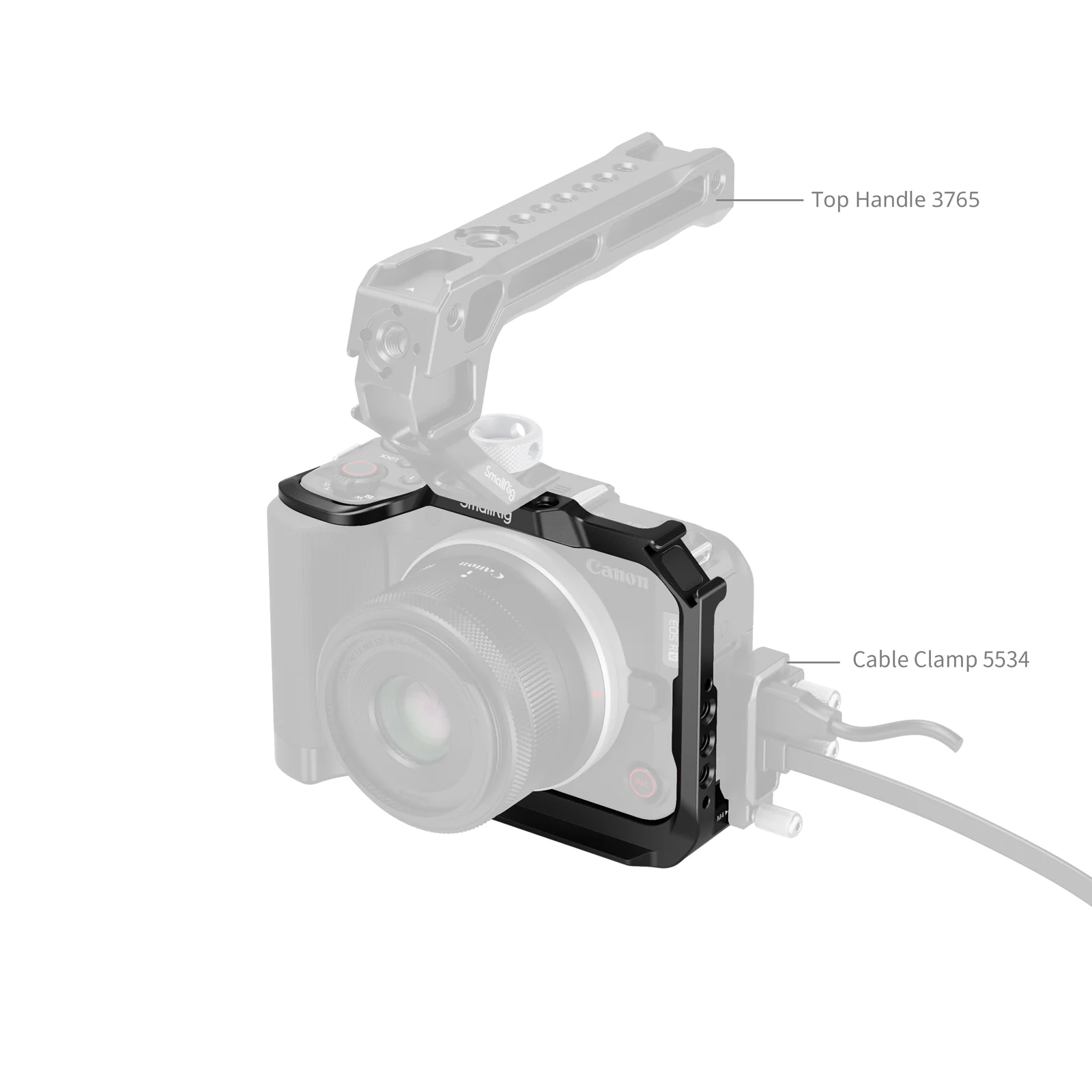 SmallRig Cage for Canon EOS R50 V (Black) 5427 - Image 7