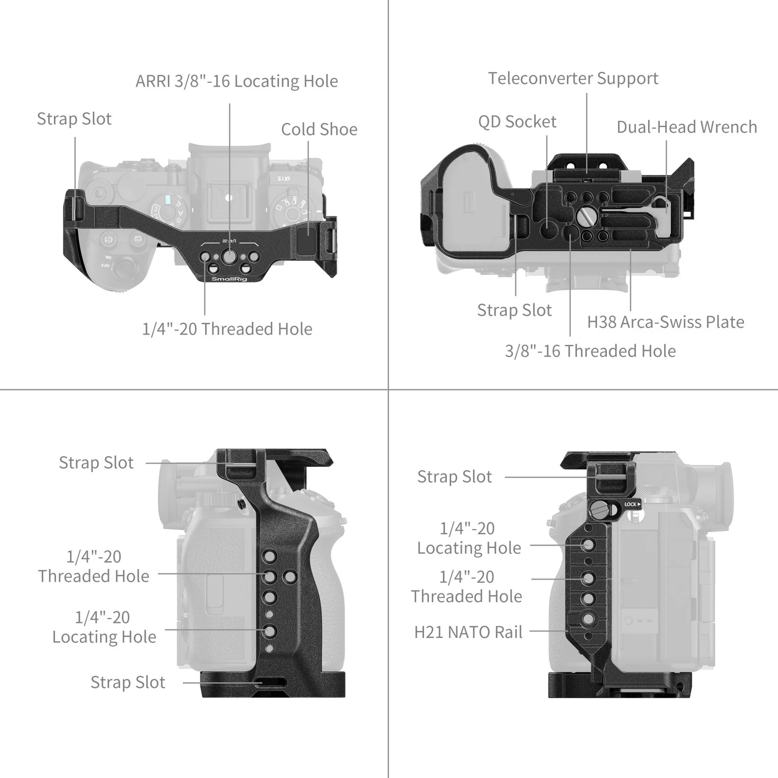 SmallRig Cage for Sony Alpha 1 II / Alpha 9 III 5642 - Image 7